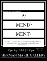 A-Mend-Ment: Herman Maril Exhibition